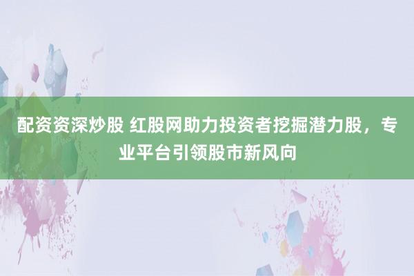 配资资深炒股 红股网助力投资者挖掘潜力股，专业平台引领股市新风向