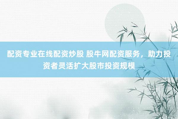 配资专业在线配资炒股 股牛网配资服务，助力投资者灵活扩大股市投资规模