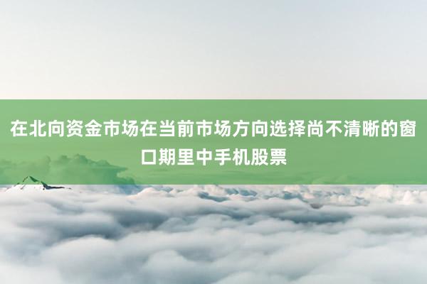 在北向资金市场在当前市场方向选择尚不清晰的窗口期里中手机股票