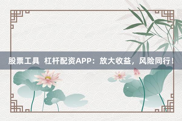 股票工具  杠杆配资APP：放大收益，风险同行！